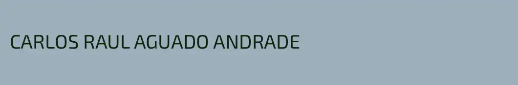 CARLOS RAUL AGUADO ANDRADE
